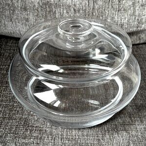 Beautiful Glass Container with Glass Lid